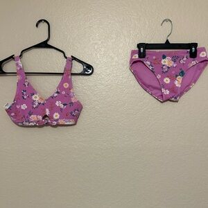 Art Class Girls L 10/12 Daisy Floral 2PC Bikini Swim Suit